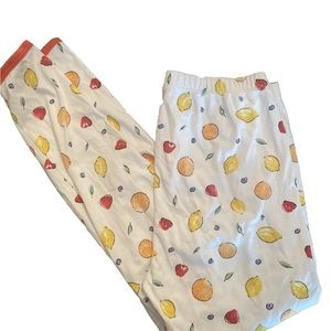 LAKE pajamas - women’s size small - citrus fruit - Excellent condition